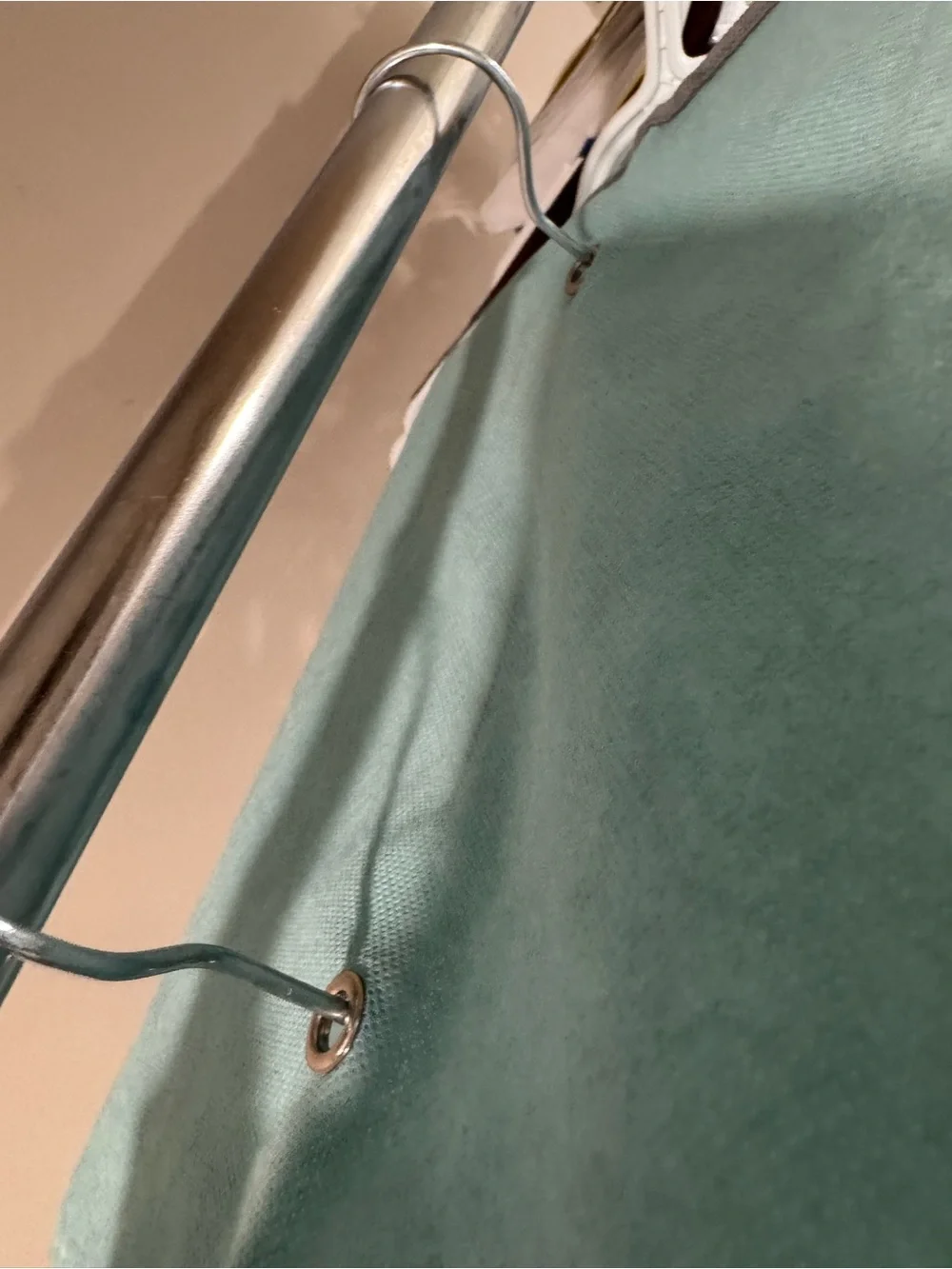 Fabric Hanging Organizer - Teal Over-the-Rod Storage